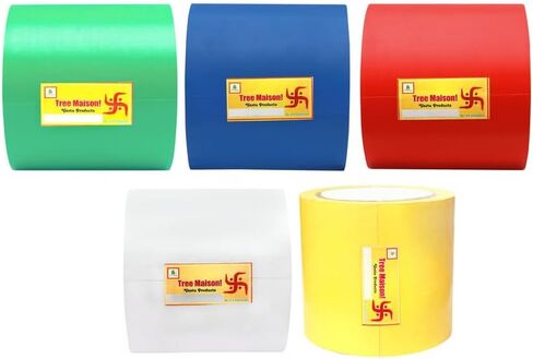 TREEMAISON Vastu All Color Tape | 4 Inch | Lenth- 20 Meter | vastu Tape Remedy | Toilet Correction | Tape Remedy | Main Door Entrance | Zone Balancing | Pack of 5 | in Saudi Arabia