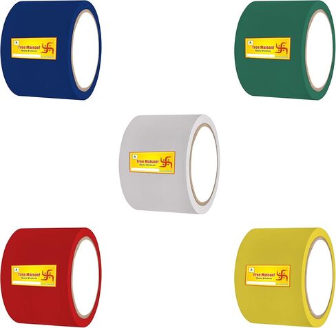 TREEMAISON Vastu All Color Tape | 4 Inch | Lenth- 20 Meter | vastu Tape Remedy | Toilet Correction | Tape Remedy | Main Door Entrance | Zone Balancing | Pack of 5 | in Saudi Arabia