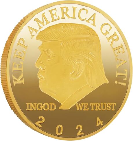 12 قطعة عملات تحدي دونالد ترامب تحافظ على أمريكا عظيمة 2024 تذكارية للرئيس النسر مطلية بالذهب قابلة للتجميع ترامب بضائع MAGA معجبين مجموعات هدايا مضحكة للرجال in Kuwait