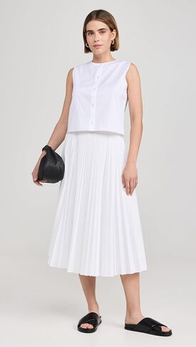 Theory Women's Pleated Midi Skirt in Saudi Arabia