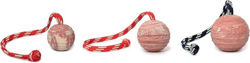 Julius-K9 IDC Natural Rubber Ball with Closable Handle, Horizontally Grooved, 70 mm in Saudi Arabia