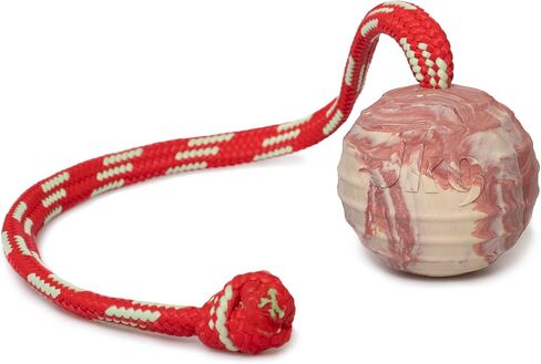 Julius-K9 IDC Natural Rubber Ball with Closable Handle, Horizontally Grooved, 70 mm in Saudi Arabia