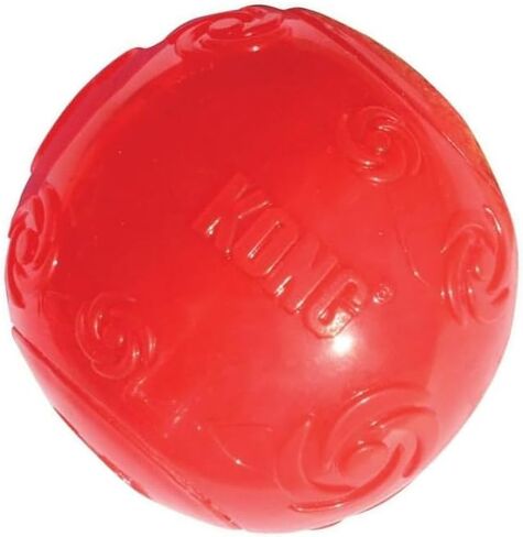KONG Squeezz Ball Dog Toy - Assorted X-Large (3.5" Diameter) - Pack of 3 in Saudi Arabia