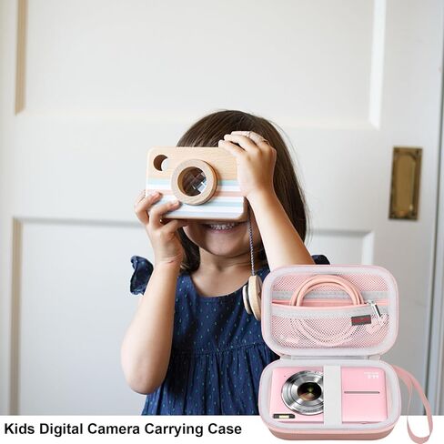 Elonbo Digital Camera Carrying Case for CAMKORY/for toberto/for AiTechny/for VAHOIALD/for IWEUKJLO FHD 1080P Camera, Boys Girls Kids Compact Small Camera Storage Protective Bag, Dark Black in Saudi Arabia