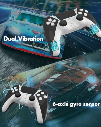 وحدة تحكم لاسلكية OUBANG YMIR لجهاز تحكم PS4/Slim/Pro/PC، لوحة تحكم عن بعد لجهاز PS4/Steam/iOS/MAC مع عصا تحكم بتأثير Hall، وظيفة برمجة رسم خرائط توربو، والاهتزاز، ومستشعر الحركة in Kuwait