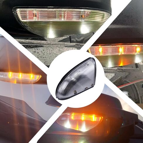 LED Front Left Driver Side Mirror Turn Signal Puddle Light Lamp Assembly Fits For Dodge Ram 1500 2500 2009-2022 68064949AA in Saudi Arabia