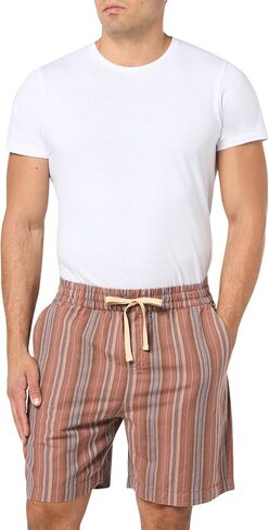شورت رجالي من Lucky Brand مقاس 7 بوصات من الكتان المخطط in Saudi Arabia