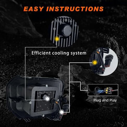 LED 4 eyes Fog Lights fit for 2016 2017 2018 2019 2020 2021 2022 2023 Toyota Tacoma (Fits SR, SR5 Model Only), A Pair Front Bumper Driving Fog Lamps with DRL and Turn Signal Light- Clear Lens in Saudi Arabia