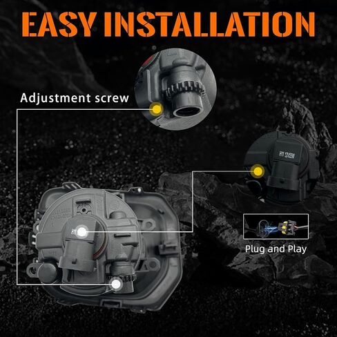 LED 4 eyes Fog Lights fit for 2016 2017 2018 2019 2020 2021 2022 2023 Toyota Tacoma (Fits SR, SR5 Model Only), A Pair Front Bumper Driving Fog Lamps with DRL and Turn Signal Light- Clear Lens in Saudi Arabia