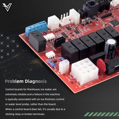 Ice Maker Control Circuit Board 000008309 for Manitowoc Ice Maker ID0302A ID0303W ID0322A ID0323W ID0452A ID0453W IY0305W IY0324A IY0325W IY0454A IY0455W IR0520A IR0521W IR0500A IR0501W, etc. in Saudi Arabia