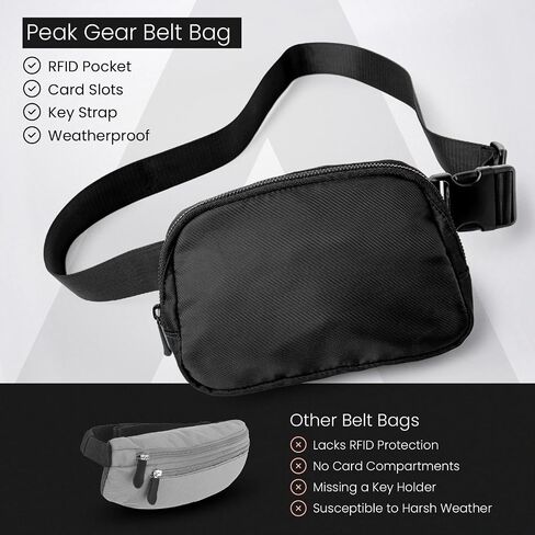 حقيبة ظهر وحقيبة نهارية من Peak Gear Compact Sling Crossbody. معرف المفقود والموجود مدى الحياة in Kuwait