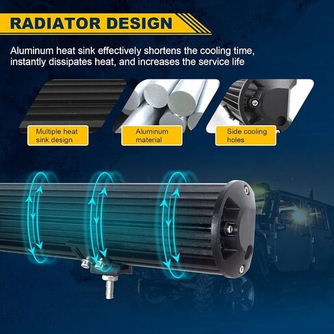 AUXTINGS 18 بوصة 450 واط LED ضوء بار 4 صف بقعة الفيضانات كومبو شعاع أضواء الطرق الوعرة ضوء العمل مع تسخير الأسلاك لشاحنات جيب SUV ATV UTV أضواء القوارب، 12 فولت 24 فولت مقاوم للماء in Kuwait