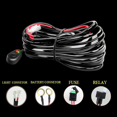 AUXTINGS 12 inch 180W LED Light Bar Triple Row Spot Flood Beam Off Road Lights Waterproof Work Light with Wiring Harness for Jeep Trucks SUV ATV UTV Boat Lights,DC 12V 24V in Saudi Arabia