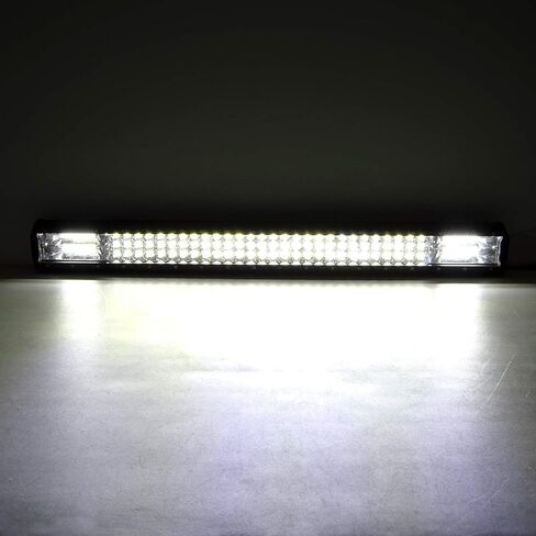 AUXTINGS 12 inch 180W LED Light Bar Triple Row Spot Flood Beam Off Road Lights Waterproof Work Light with Wiring Harness for Jeep Trucks SUV ATV UTV Boat Lights,DC 12V 24V in Saudi Arabia
