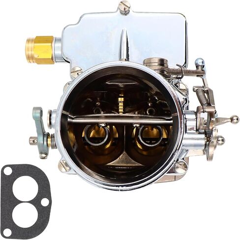 مكربن ​​جديد 2 برميل لسترومبيرج 97 ستايل لهولي 94 3 بولت سبيدواي 9-سوبر-7 كارب مناسب لعام 1997 لمحركات فورد ميركوري 1949-1953 لمسة نهائية من الكروم اليدوي in Kuwait