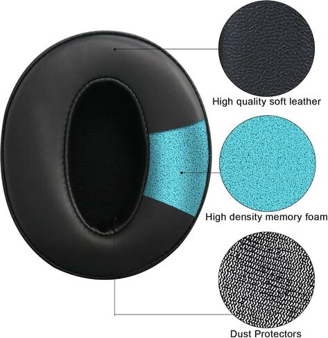 Replacement Ear Pads for Sennheiser HD4.50BT, Headphones Ear Cushions Covers for HD4.50BTNC, HD4.40BT,HD450BT HD430 HD440 HD350BT HD400S HD458BT HD300 Headset Accessories Ear Cups Repair Parts in Saudi Arabia