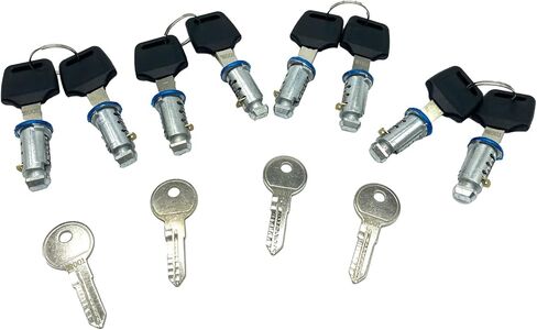 Lock Core for Car Racks System Components, One-Button Lock Cylinder System for Thule Frames and Accessories (4 Locks) in Kuwait