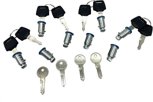 Lock Core for Car Racks System Components, One-Button Lock Cylinder System for Thule Frames and Accessories (4 Locks) in Kuwait