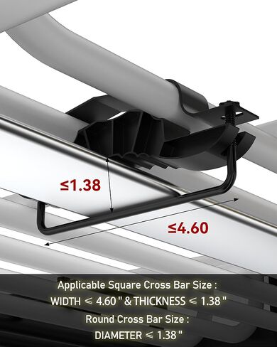 سلة شحن على السقف، حامل على السطح مقاس 46 بوصة × 36 بوصة × 5 بوصة بسعة 200 رطل وطلاء مقاوم للماء، حامل أمتعة عالمي عالي التحمل لسيارات الدفع الرباعي وجيب شيروكي ورانجلر وتويوتا راف 4 in Kuwait