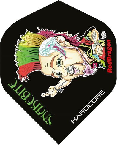 RED DRAGON Peter Wright Snakebite Dart Flights Checkout Card in Saudi Arabia