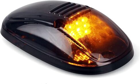 KOMAS 5pcs Cab Roof Marker Lights, Roof Top Lamp Running Light Replacement for 1994-2002 Dodge Ram 1500 2500 3500 4500, and other Truck,SUV (Amber Lens With Amber LED) in Kuwait