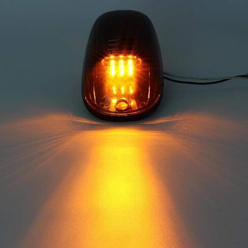 KOMAS 5pcs Cab Roof Marker Lights, Roof Top Lamp Running Light Replacement for 1994-2002 Dodge Ram 1500 2500 3500 4500, and other Truck,SUV (Amber Lens With Amber LED) in Kuwait