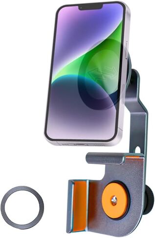 Magnetic Phone Holder for Car, No-Damage Install Phone Holder Car Mount, Adjustable Phone Stand, Foldable Hidden Design Car Phone Mount for Tesla, Fits Screens 0.23-0.71 Inches Thick in Kuwait