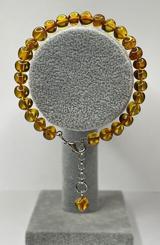 Natural Baltic Amber Women's Bracelet.Amber Bracelet for Adults. in Saudi Arabia