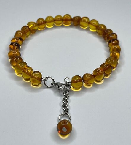 Natural Baltic Amber Women's Bracelet.Amber Bracelet for Adults. in Saudi Arabia
