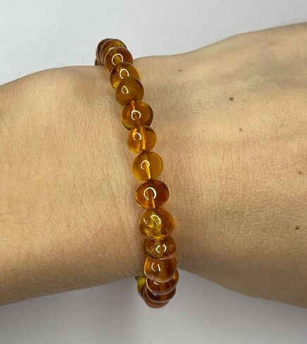 Natural Baltic Amber Women's Bracelet.Amber Bracelet for Adults. in Saudi Arabia