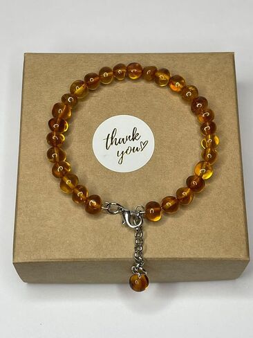 Natural Baltic Amber Women's Bracelet.Amber Bracelet for Adults. in Saudi Arabia