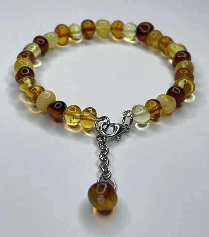 Natural Baltic Amber Women's Bracelet.Amber Bracelet for Adults. in Saudi Arabia