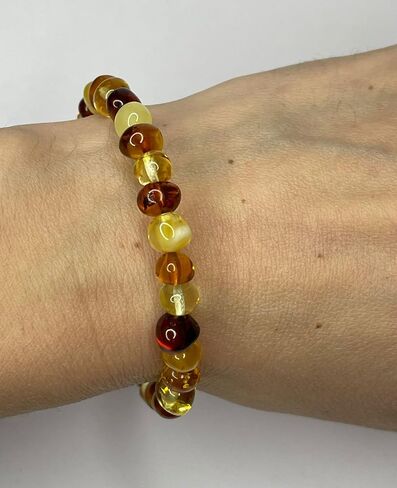 Natural Baltic Amber Women's Bracelet.Amber Bracelet for Adults. in Saudi Arabia