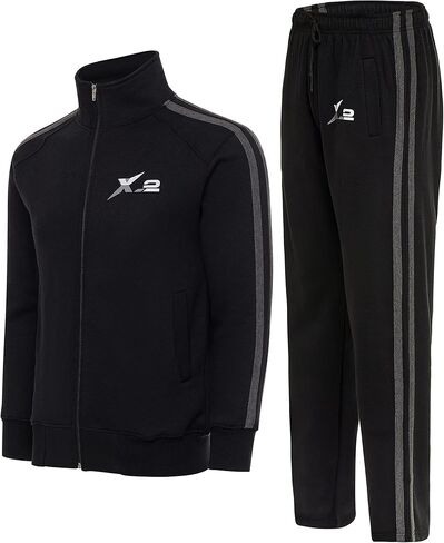 SKYLINEWEARS Men's Activewear Full Zip Warm Tracksuit Sports Set Casual Sweat Suit 2 Piece Set in Kuwait