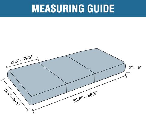 H.VERSAILTEX غطاء وسادة أريكة قابل للتمدد، واقي أثاث الأريكة، غطاء منزلق لمقعد الأريكة، مطبوع عليه زهور مع قاع مرن قابل للغسل (3 عبوات لـ 3 وسائد أريكة، رمادي داكن) in Kuwait