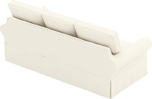 The Sofa Cover Is 3 Seat Sofa Slipcover Replacement. It Fits Pottery Barn PB Basic Three Seat Sofa (Basic Light Gray) in Saudi Arabia