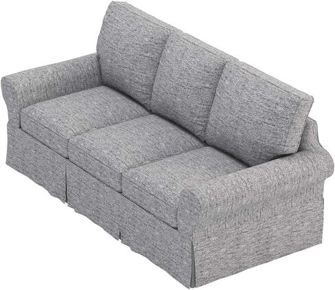 The Sofa Cover Is 3 Seat Sofa Slipcover Replacement. It Fits Pottery Barn PB Basic Three Seat Sofa (Basic Light Gray) in Saudi Arabia