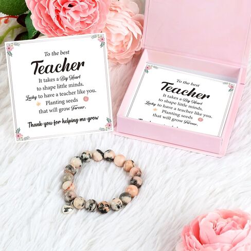 Erweicet Teacher Appreciation Gifts for Women, End Of Year Teacher Appreciation Gifts Bracelet from Students for Women in Saudi Arabia