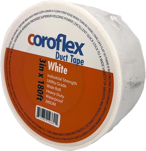 Duct Tape, Wide Roll, 3 inches x 60 Yards (180 ft), Heavy-Duty, Waterproof, 1 Roll Pack, 9 Mil Thickness, for Repairs, Industrial, Professional Use in Saudi Arabia