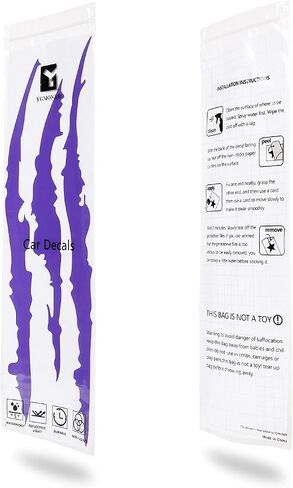 YGMONER 2 x Fluorescent Pink Claw Marks Decal Car Headlight Decoration Stickers 16 x 5inch (Pink) in Saudi Arabia