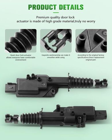 SCITOO 746-157 Front Rear Right/Left Power Door Lock Actuators Front Left Door Latch Replacement Fits for 1997-2003 for FORD for F-150 1998-2003 for LINCOLN Town Car 1996-1998 for MERCURY Sable in Saudi Arabia
