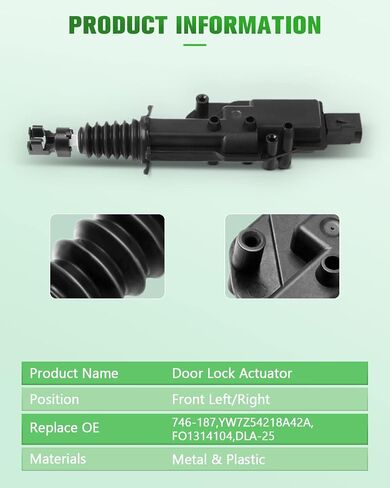 SCITOO 746-157 Front Rear Right/Left Power Door Lock Actuators Front Left Door Latch Replacement Fits for 1997-2003 for FORD for F-150 1998-2003 for LINCOLN Town Car 1996-1998 for MERCURY Sable in Saudi Arabia