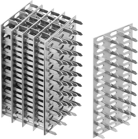 eoere 10 PCS 6" x 3" Pronged Truss Plate Flat Mending Plates Repair Tie Plate Bracket, Galvanized Steel, Nail Teeth Height 14 mm, Thick 1 mm(19 Gauge), for Roofing Trusses Wood Timber Connectors in Saudi Arabia