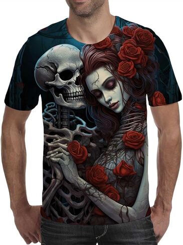 Men's T-Shirt 3D Print T Shirt Men Crewneck Short Sleeve Tee Funny Graphic Tee for Men Women in Saudi Arabia
