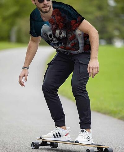 Men's T-Shirt 3D Print T Shirt Men Crewneck Short Sleeve Tee Funny Graphic Tee for Men Women in Saudi Arabia