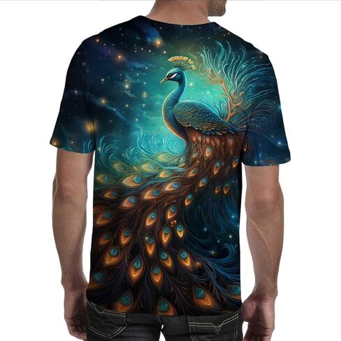 Men's T-Shirt 3D Print T Shirt Men Crewneck Short Sleeve Tee Funny Graphic Tee for Men Women in Saudi Arabia