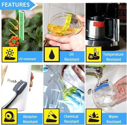 6 عبوات استبدال شريط ملصقات TZe 12 مم 0.47 بوصة شريط مصفح قياسي لـ TZe-231 TZe-131 TZe-431 TZe-531 TZe-631 TZe-731 متوافق مع صانع الملصقات Brother P Touch PT-D210 PT-H110 PT-D600، 26.2 قدم in Kuwait