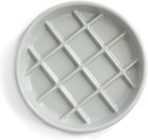 Ceramic Slow Feeder Cat Bowl - Whisker-Friendly, Anti-Vomiting Puzzle Feeder for Cats and Small Dogs, Non-Flip, Interactive Slow Feed Bowl for Weight Management, Dishwasher/Microwave Safe (Blue) in Saudi Arabia
