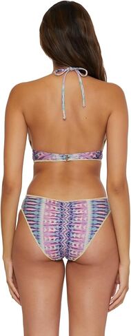 BECCA Women's Tulum Halter Bikini Top, Abstract Print, Adjustable, Tie Back, Swimwear Separates in Saudi Arabia