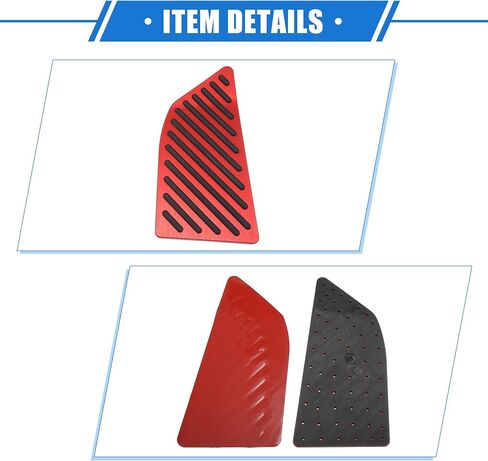 Car Foot Rest Pedal Cover Pad Compatible for Toyota Corolla 2019-2020, Antislip Aluminum Alloy Red in Saudi Arabia